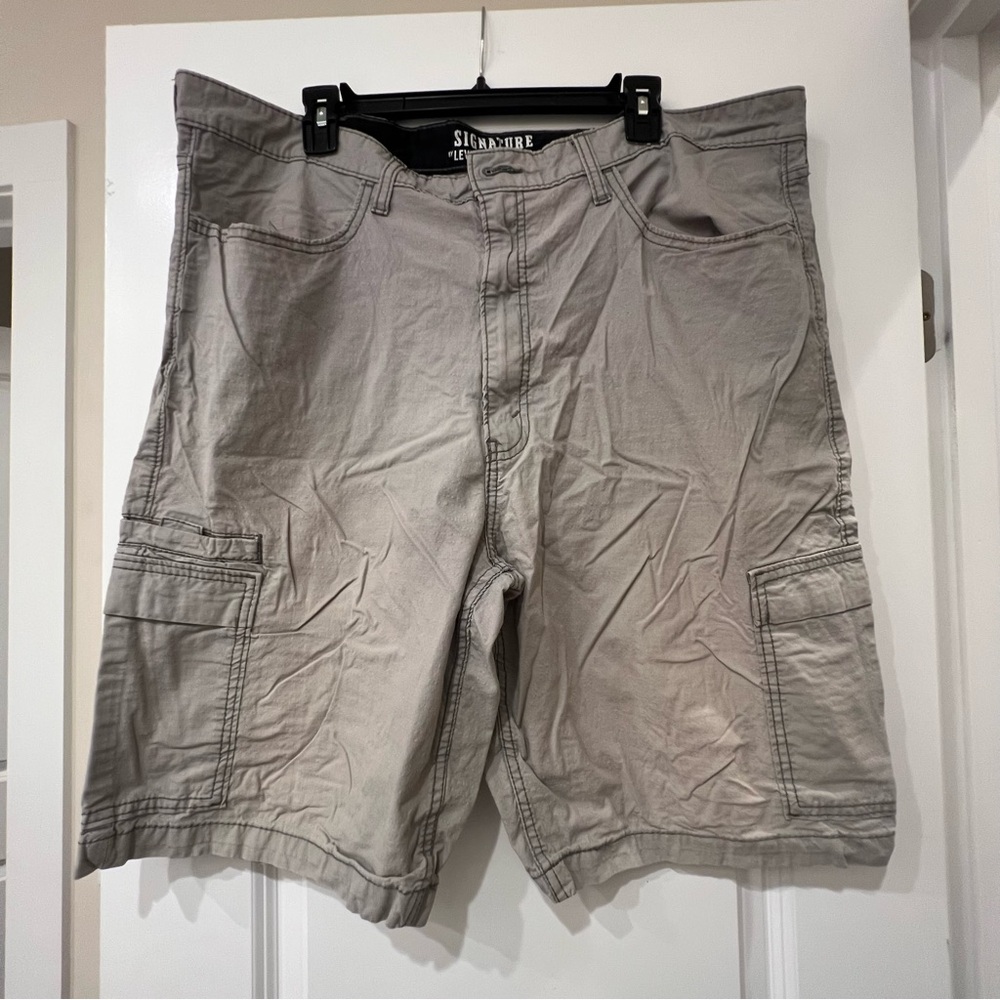 Levi Strauss Signature Jeans Grey Cargo Shorts